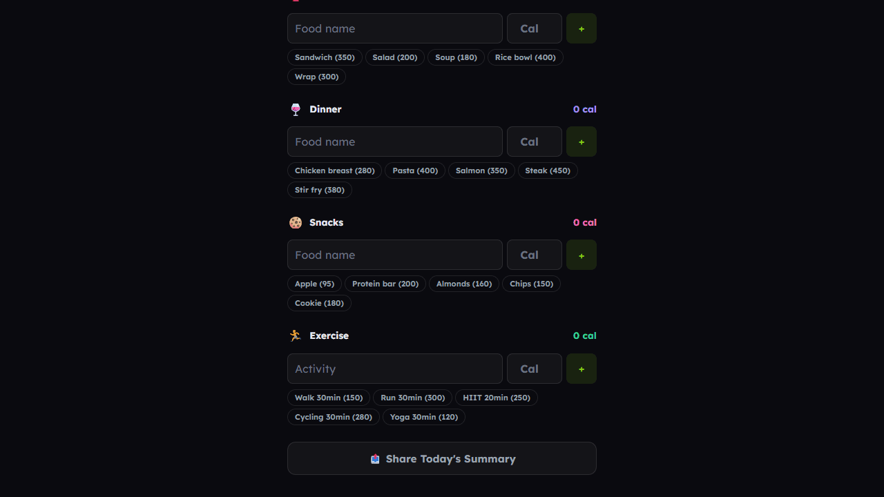 Calorie Counter screenshot 2