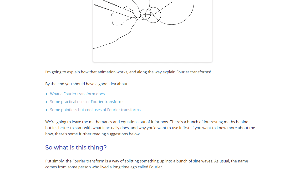 Fourier Transforms screenshot 1