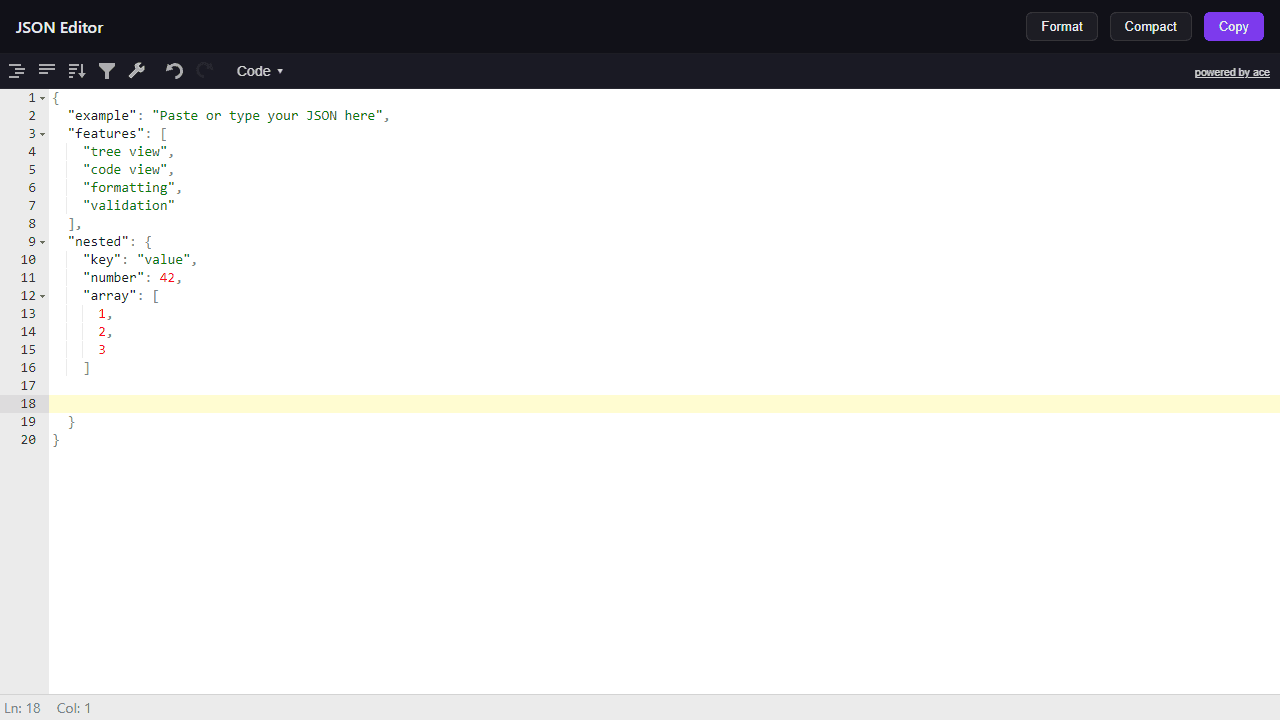 JSON Editor screenshot 3