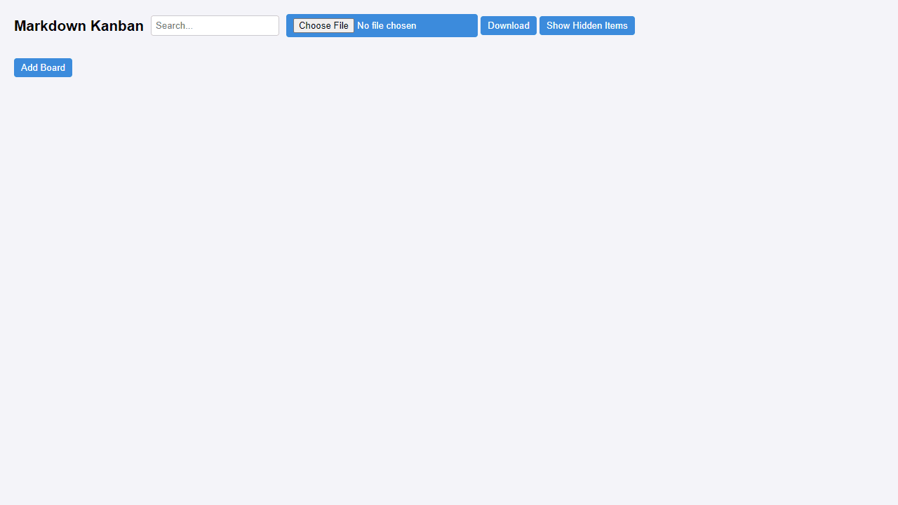 Markdown Kanban Board screenshot 1