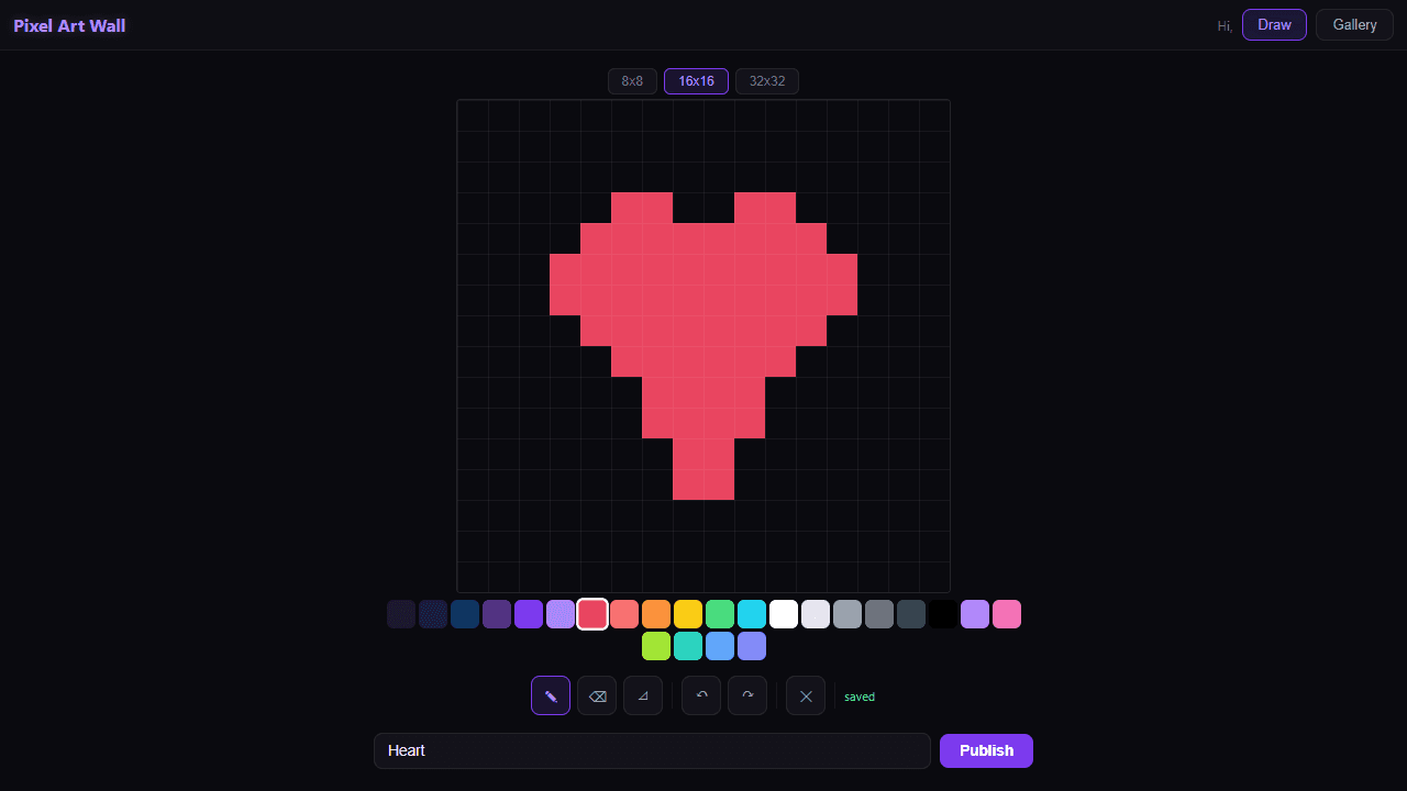 Pixel Art Wall screenshot 1