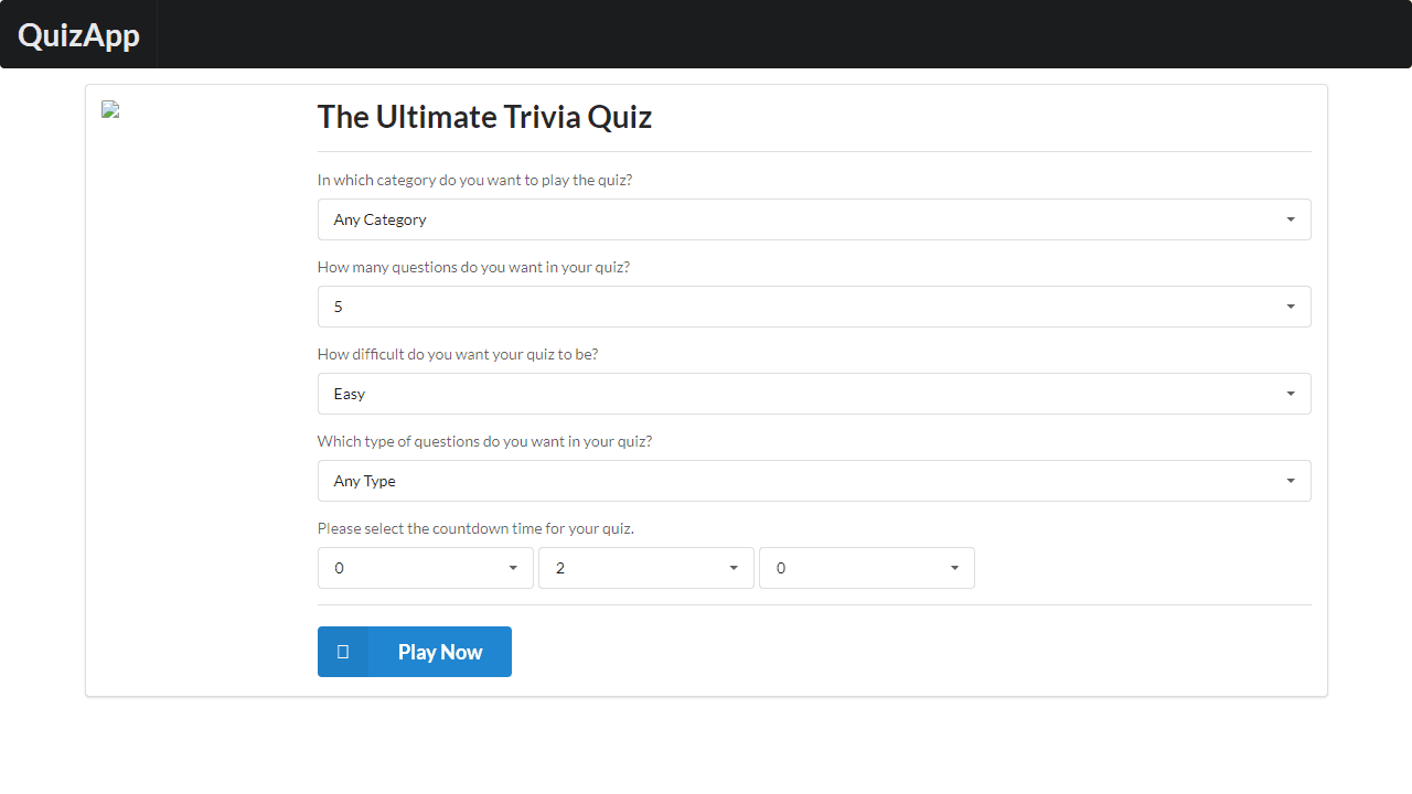 QuizApp screenshot 1