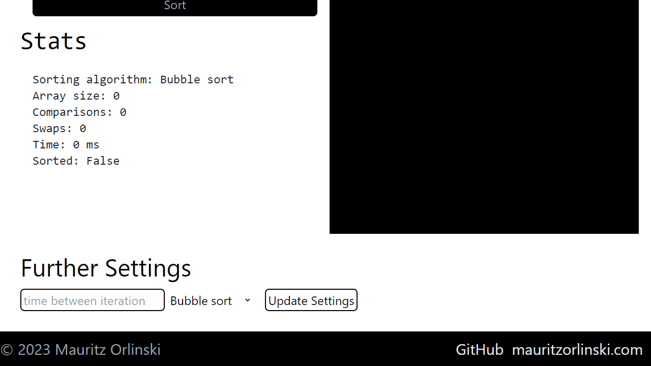 Sorting Visualizer screenshot 1