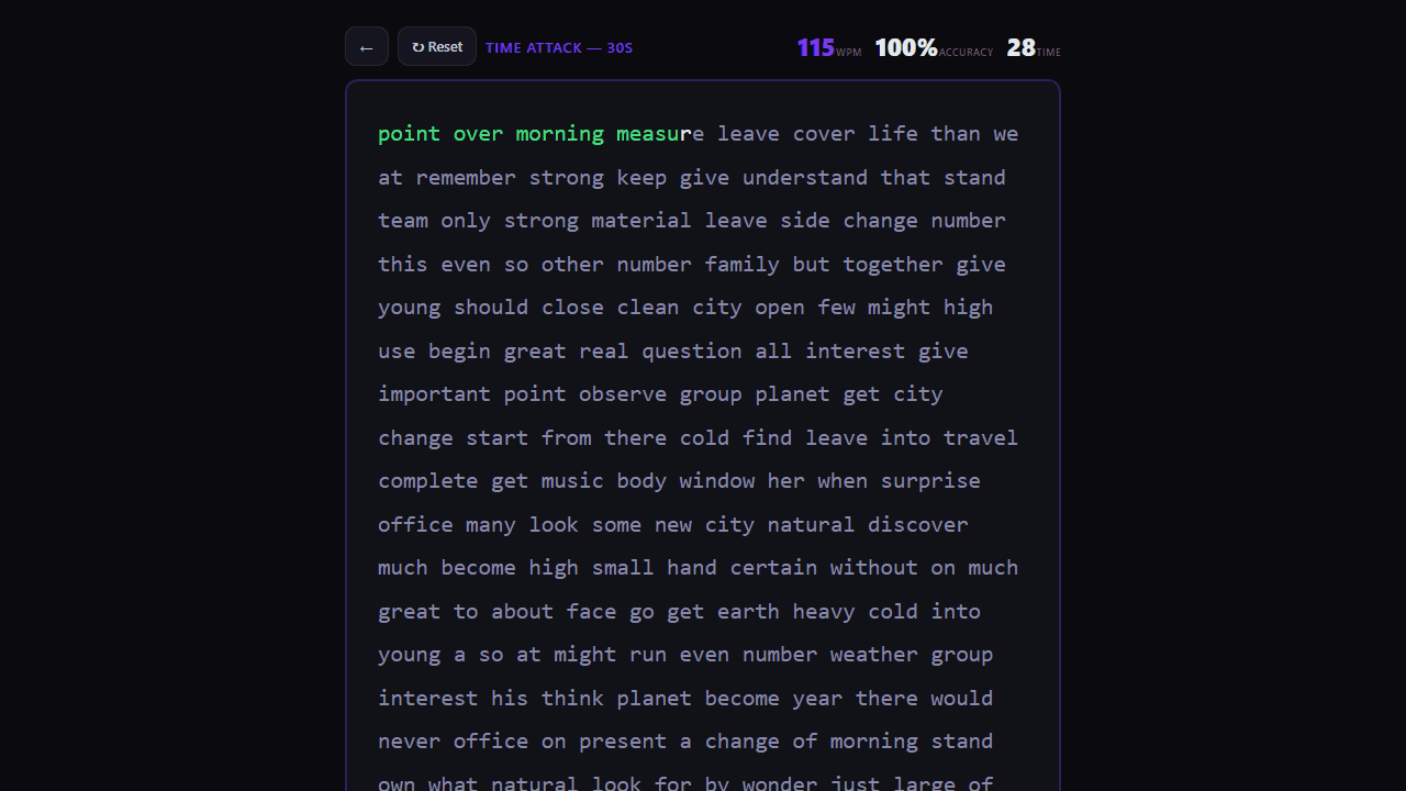 Typing Speed Test screenshot 1