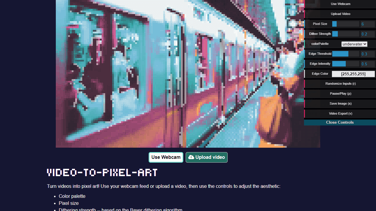 Video to Pixel Art screenshot 1