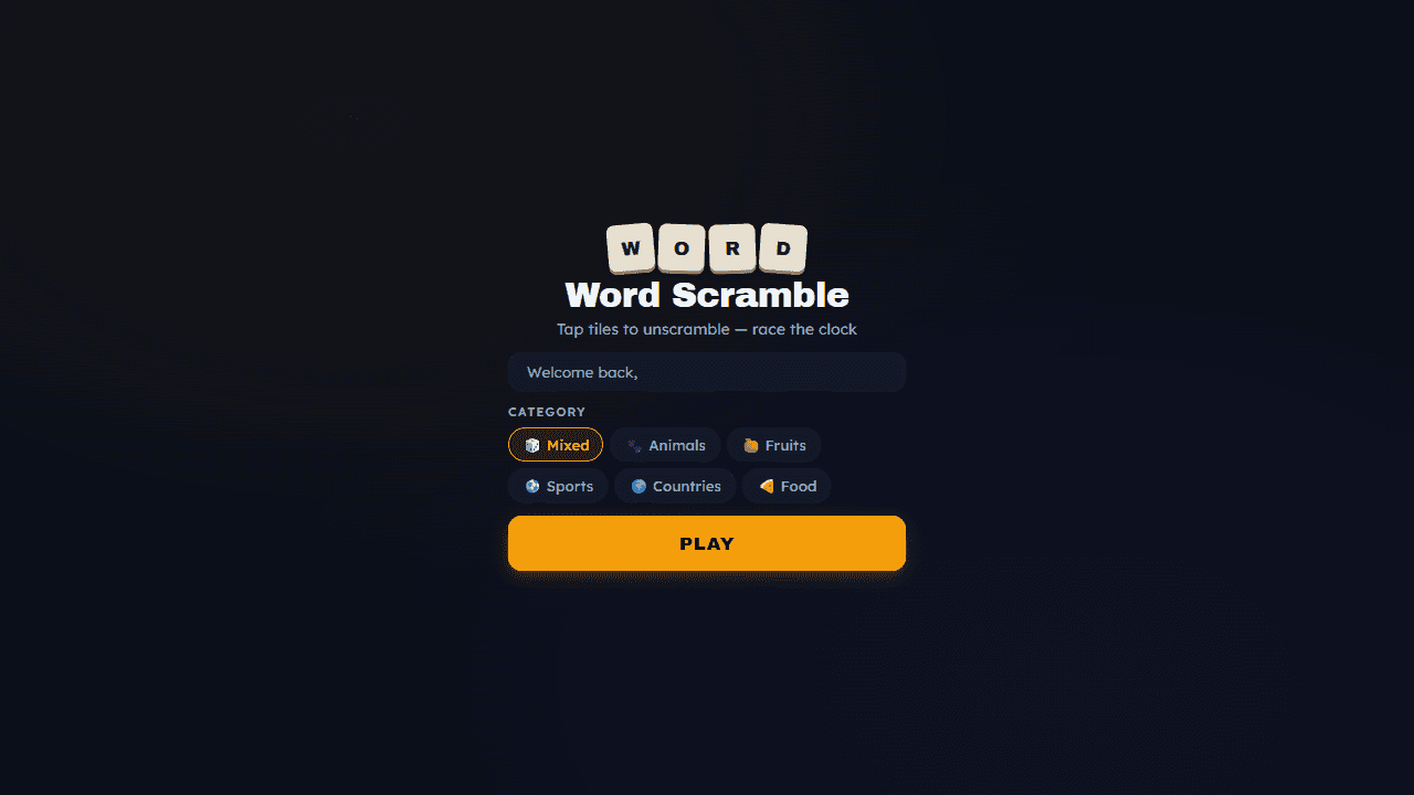 Word Scramble screenshot 1