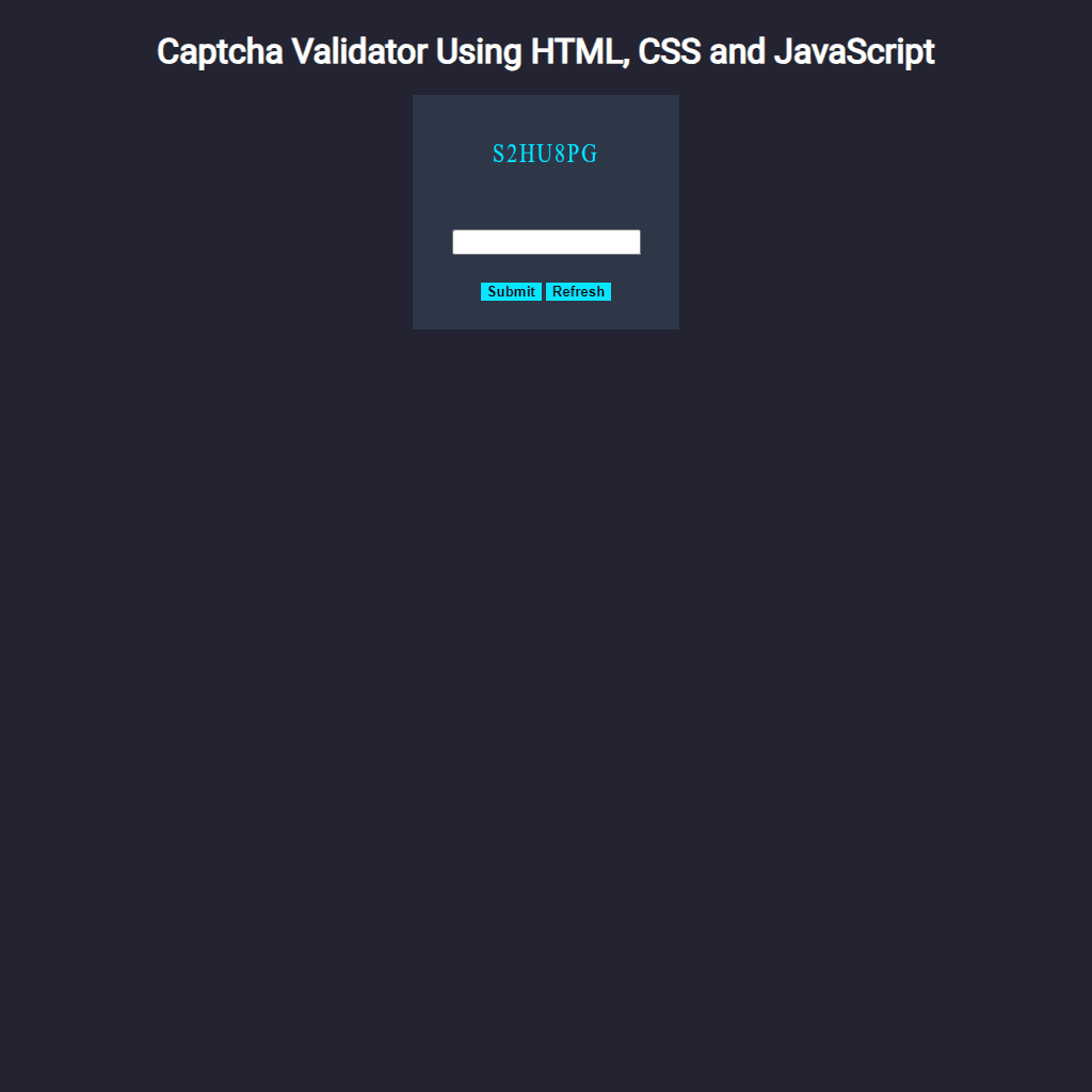 CAPTCHA Validator