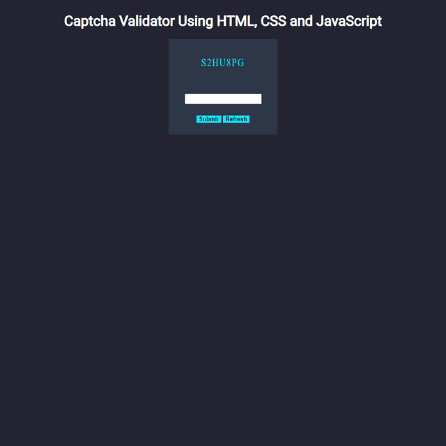 CAPTCHA Validator