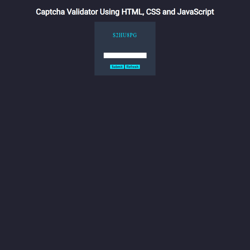 CAPTCHA Validator