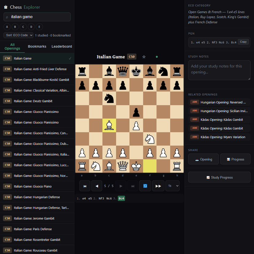 Chess Opening Explorer