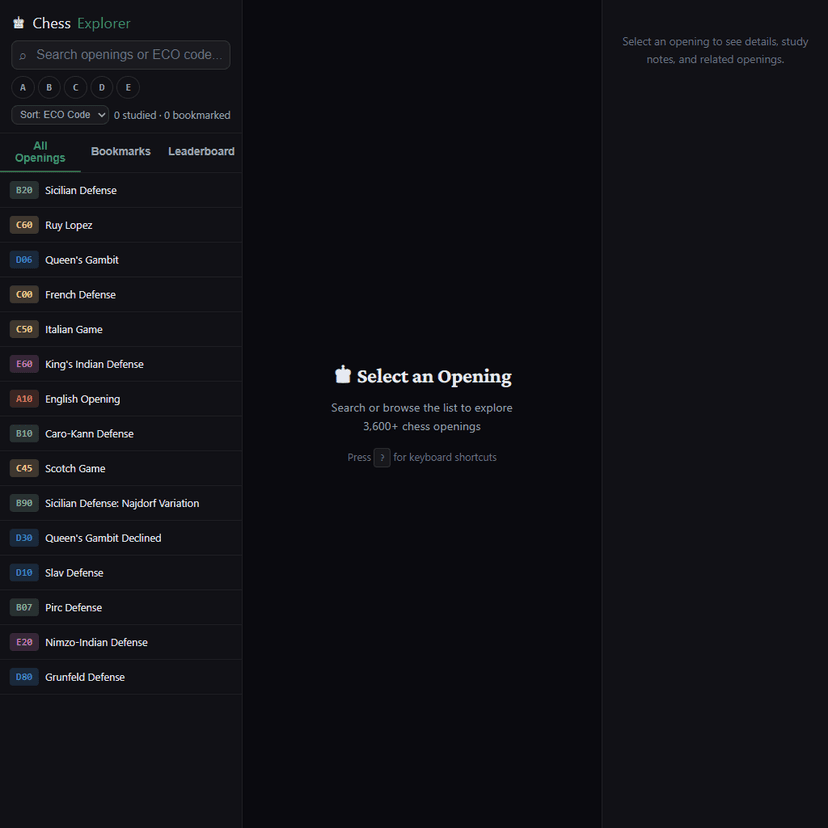 Chess Opening Explorer