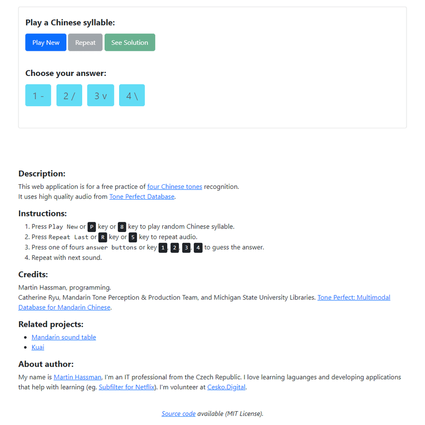 Chinese Tones Practice