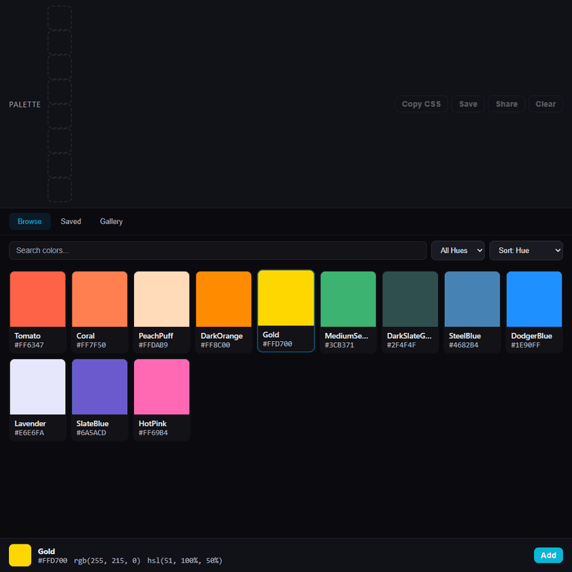 Color Palette Builder
