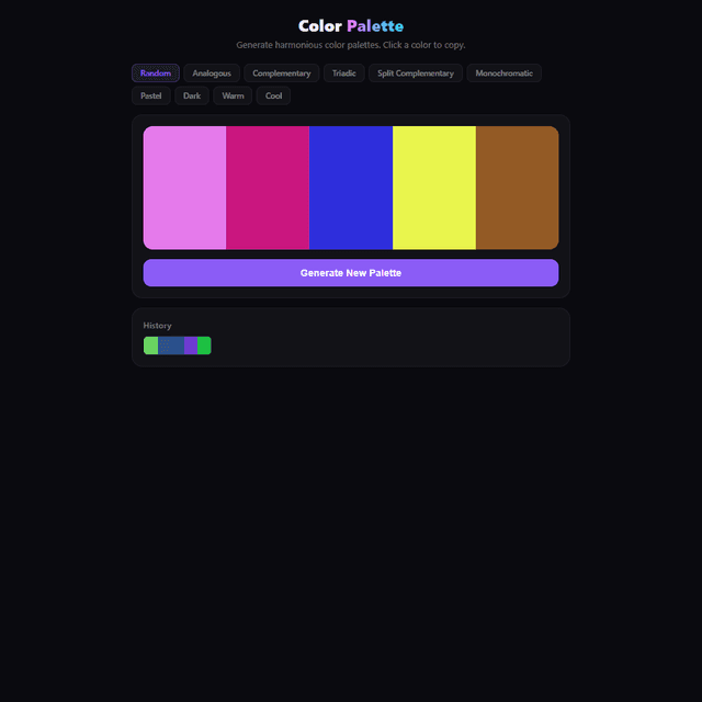 Color Palette Generator
