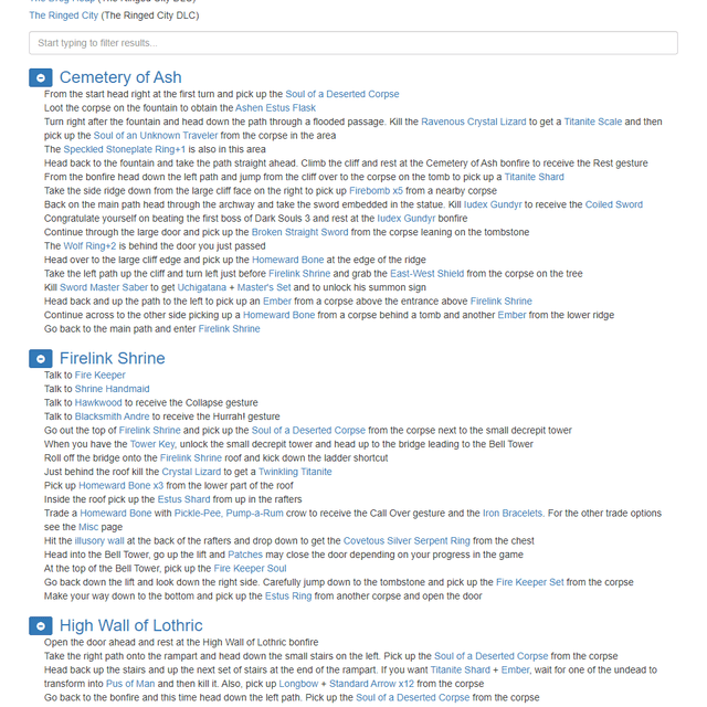 Dark Souls 3 Checklist
