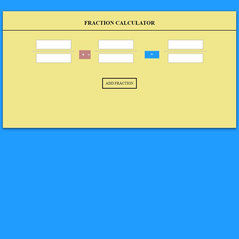 Fraction Calculator