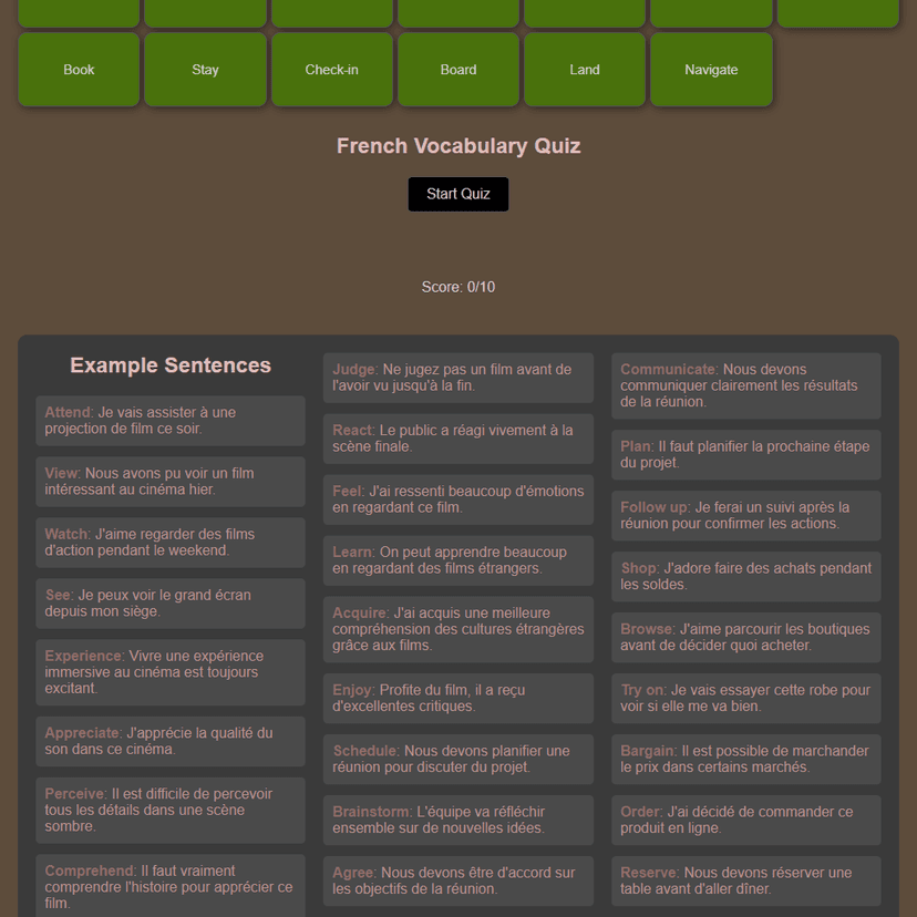 French Flashcards
