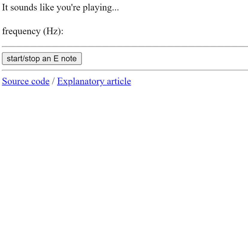 Guitar Tuner