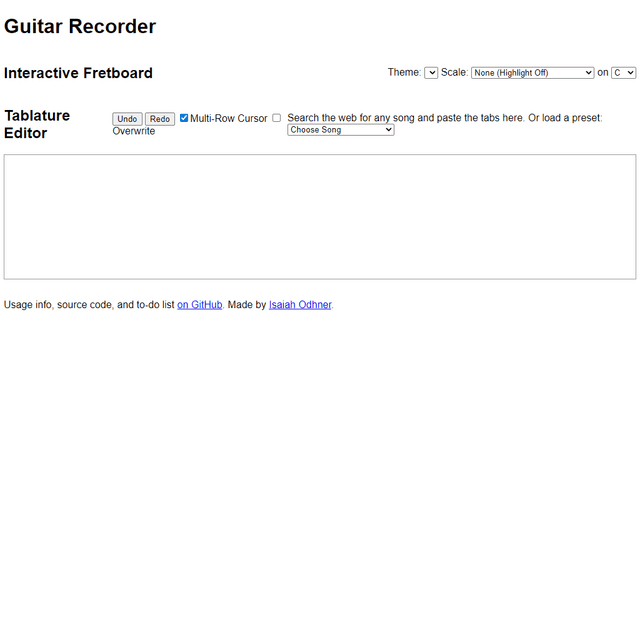 Virtual Guitar Recorder