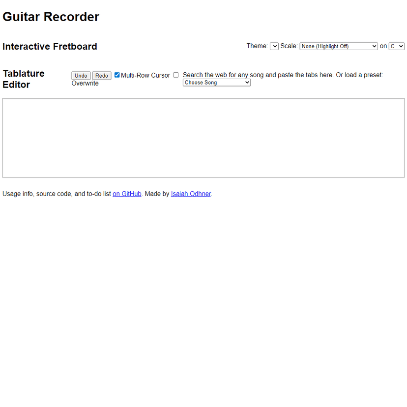 Virtual Guitar Recorder