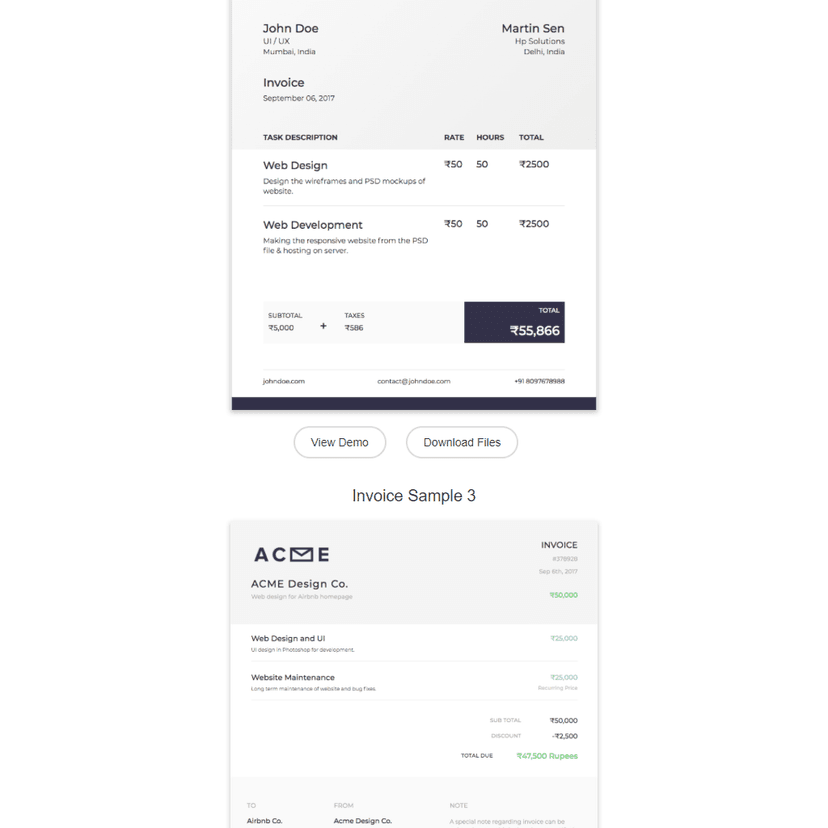 Invoice Templates