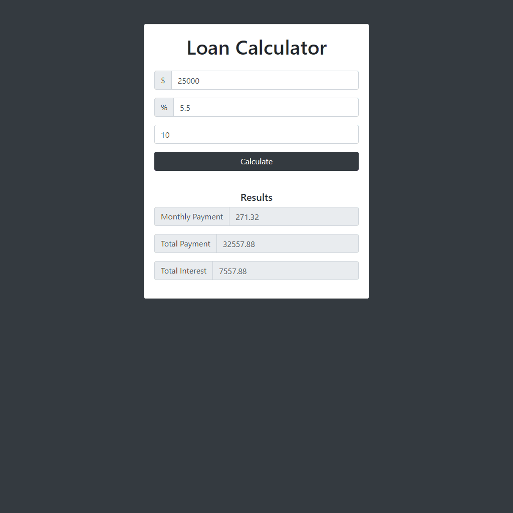 Loan Calculator