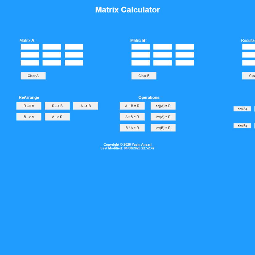 Matrix Calculator