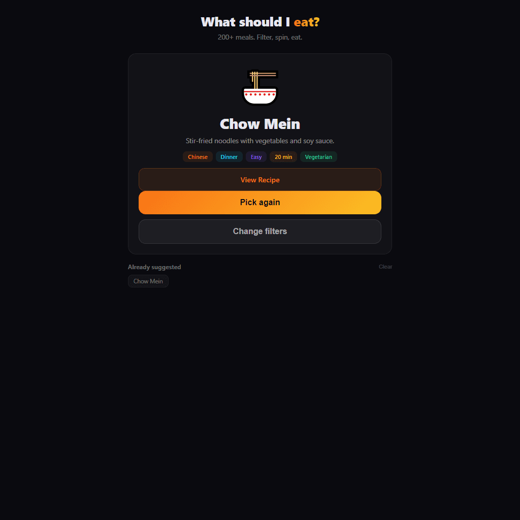 Meal Picker