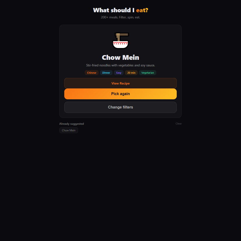 Meal Picker