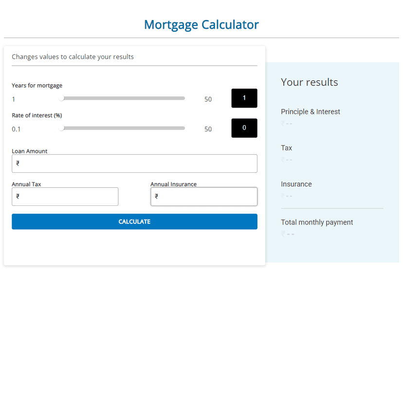 Mortgage Calculator