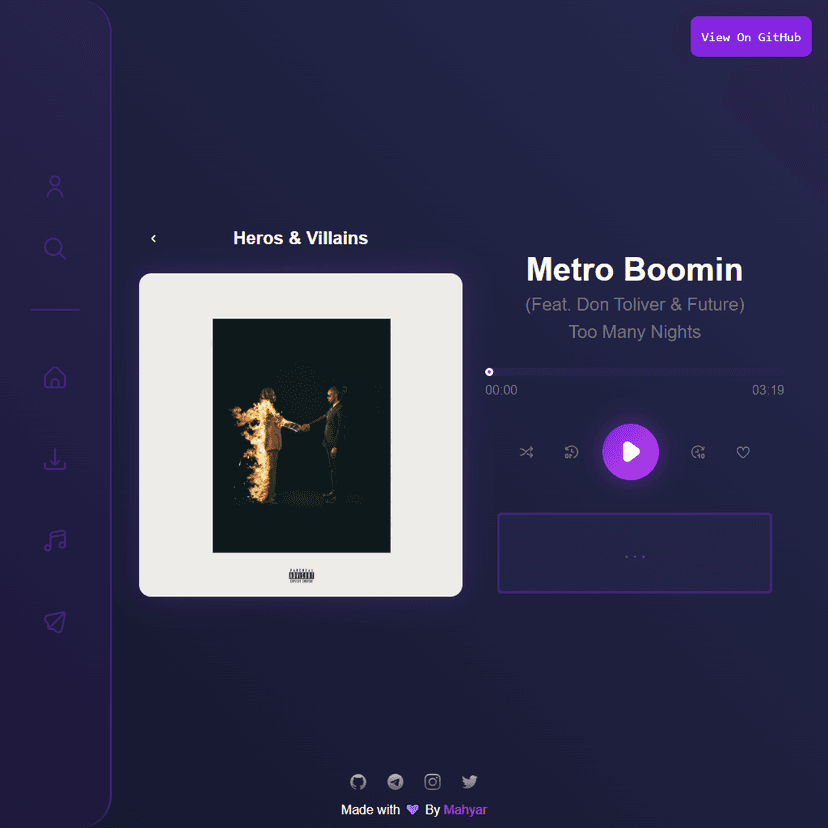 Web Music Player