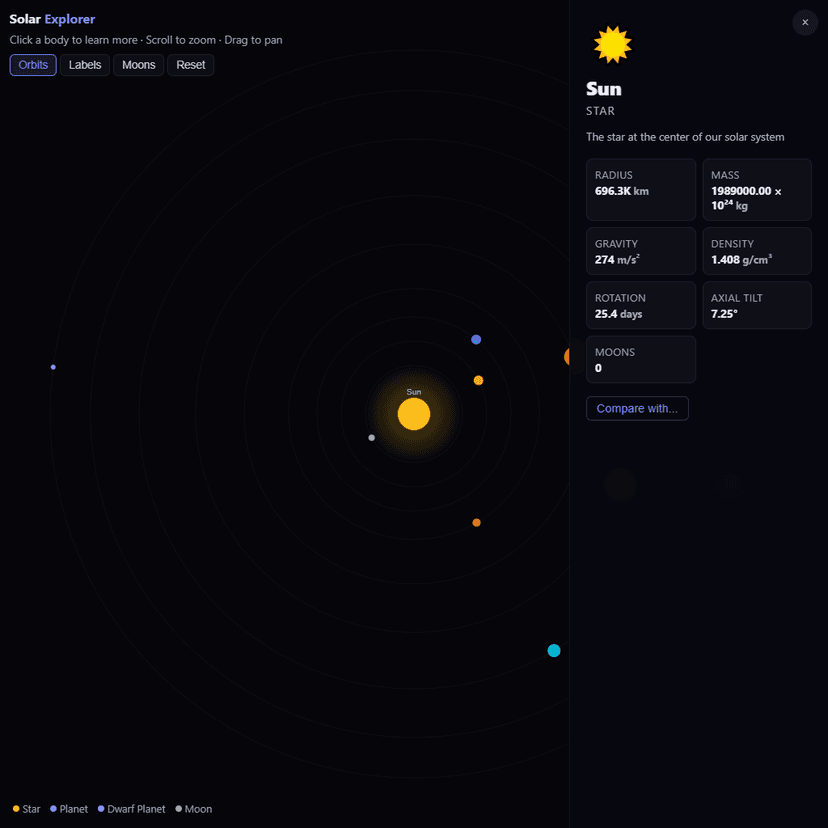 Solar System Explorer