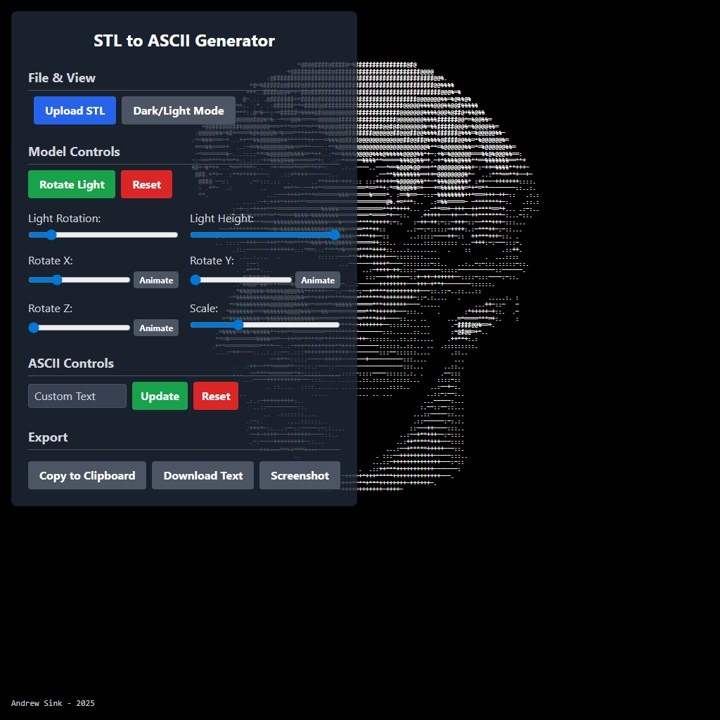 STL to ASCII