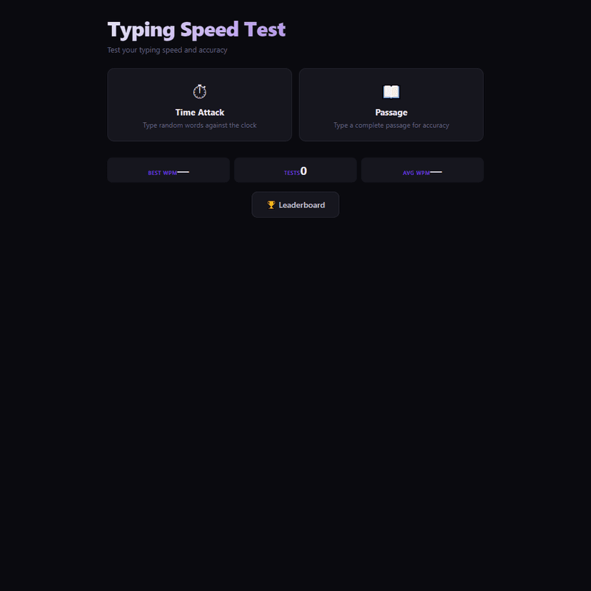 Typing Speed Test