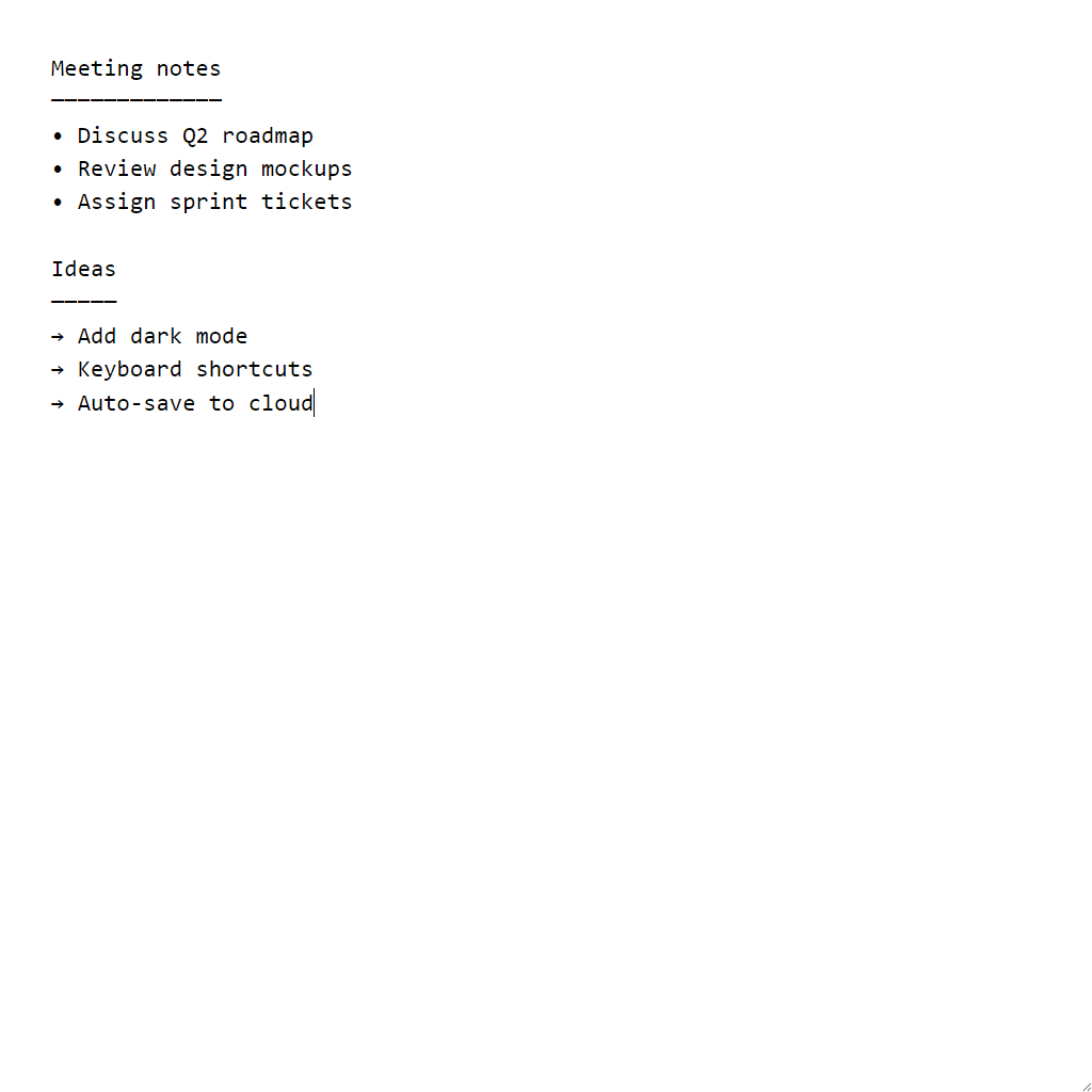 Web Notepad