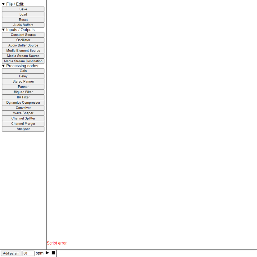 Web Audio Experiment