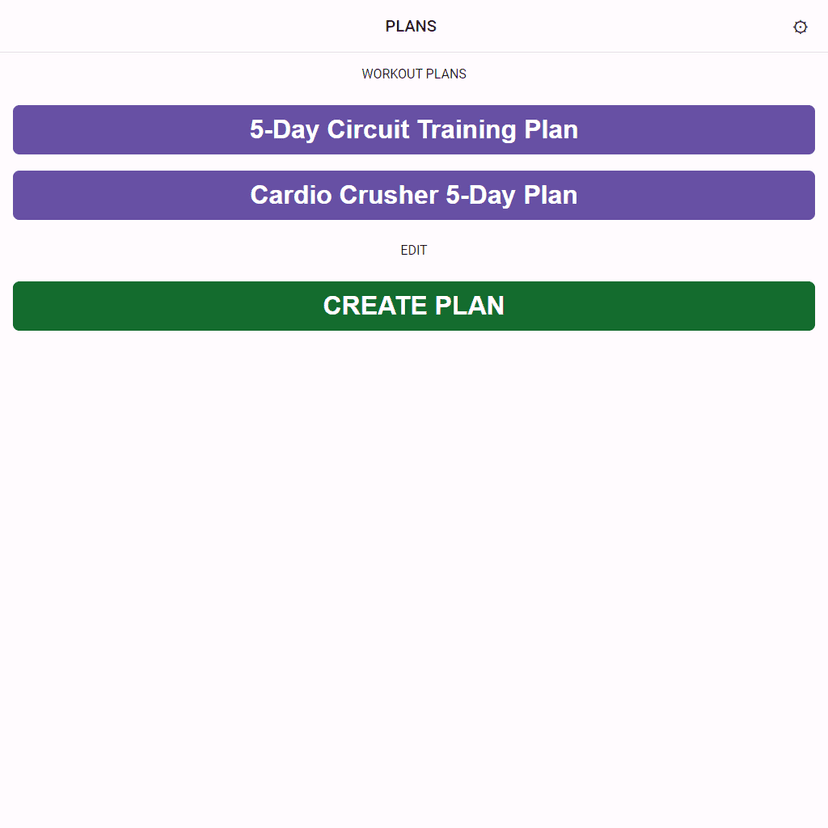 Workout Planner