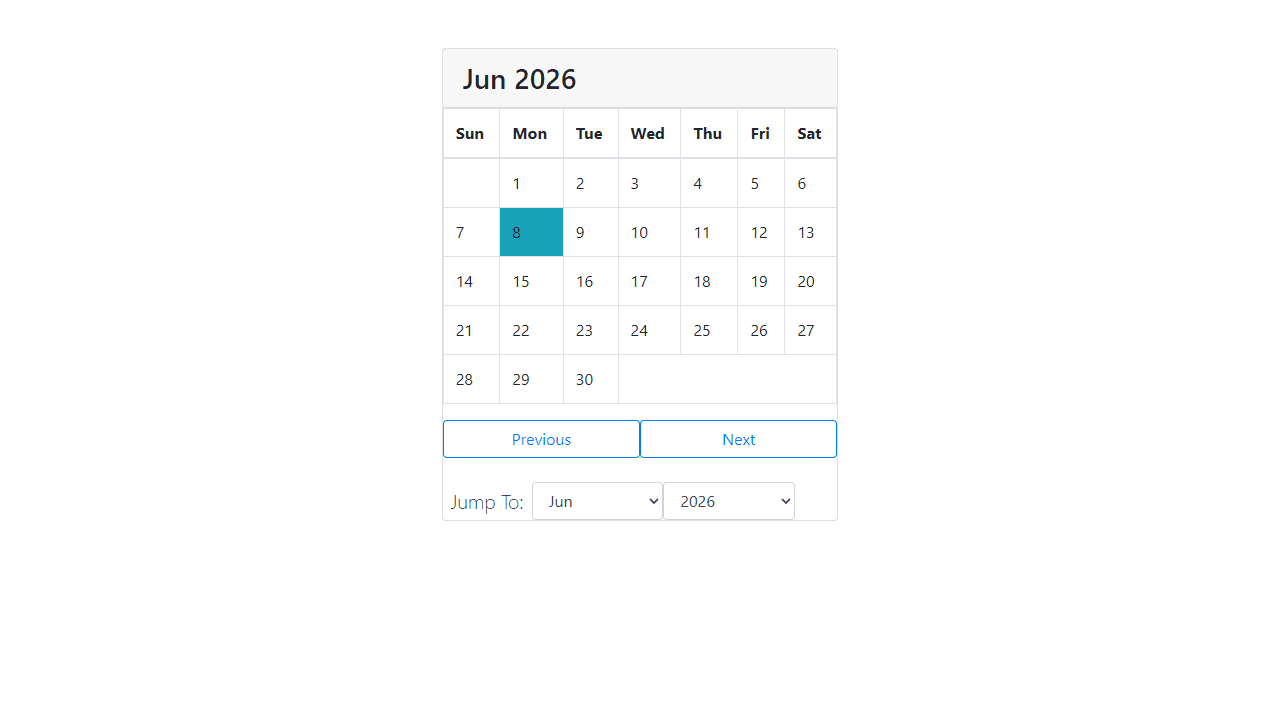 Calendar screenshot 1