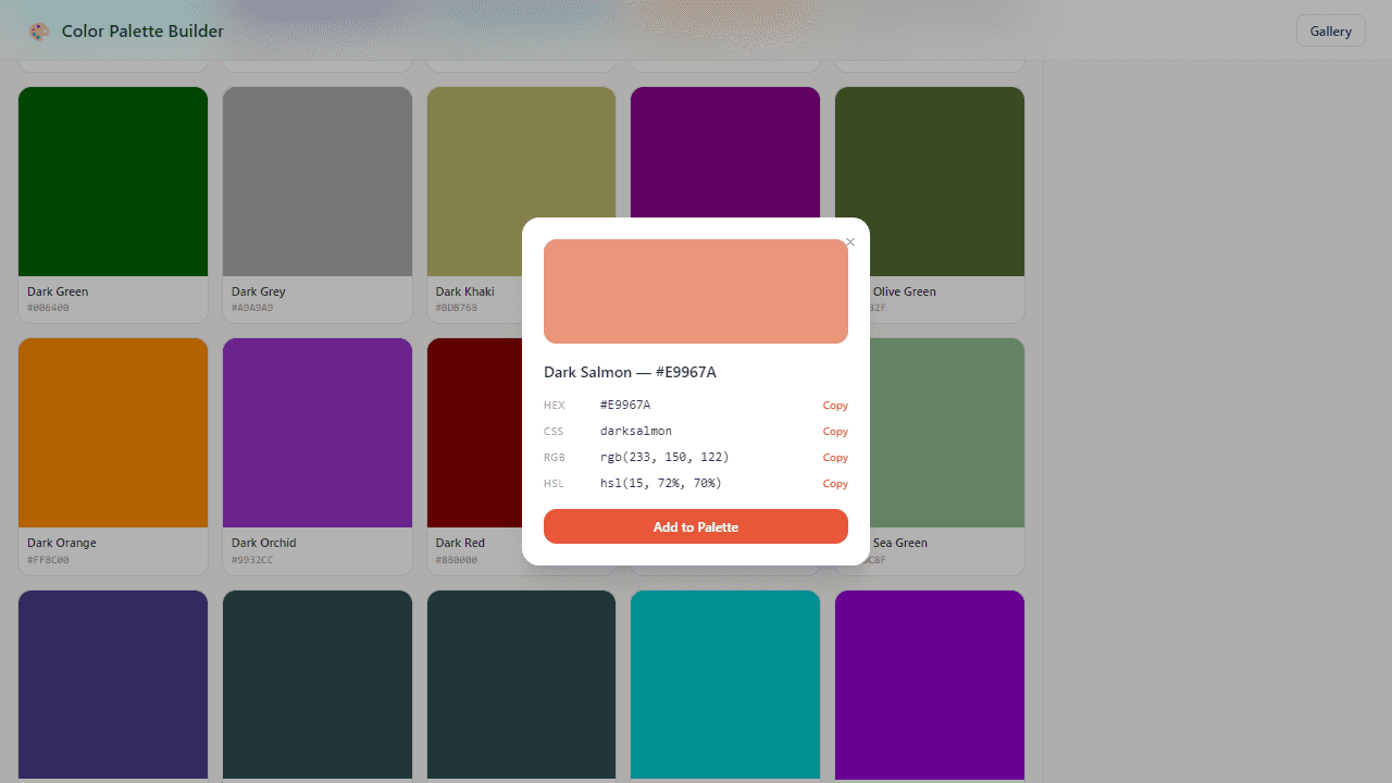 Color Palette Builder screenshot 3