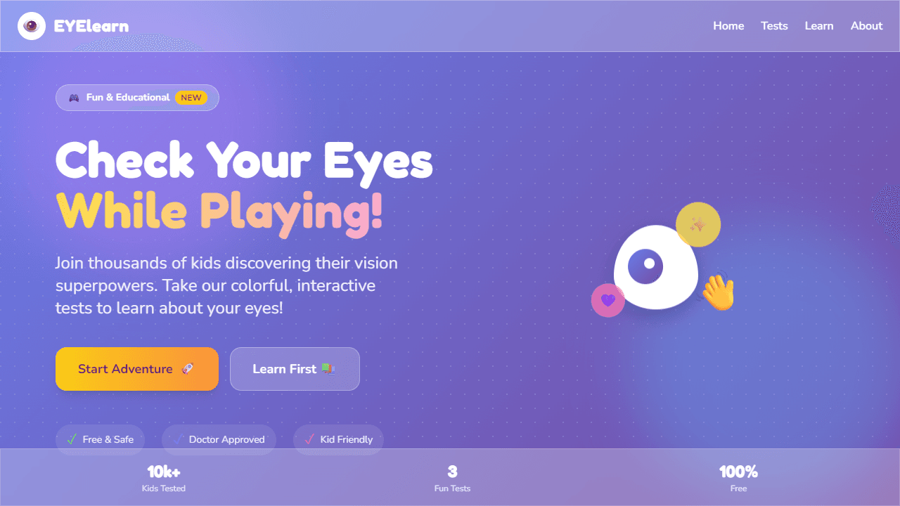 EYElearn screenshot 2