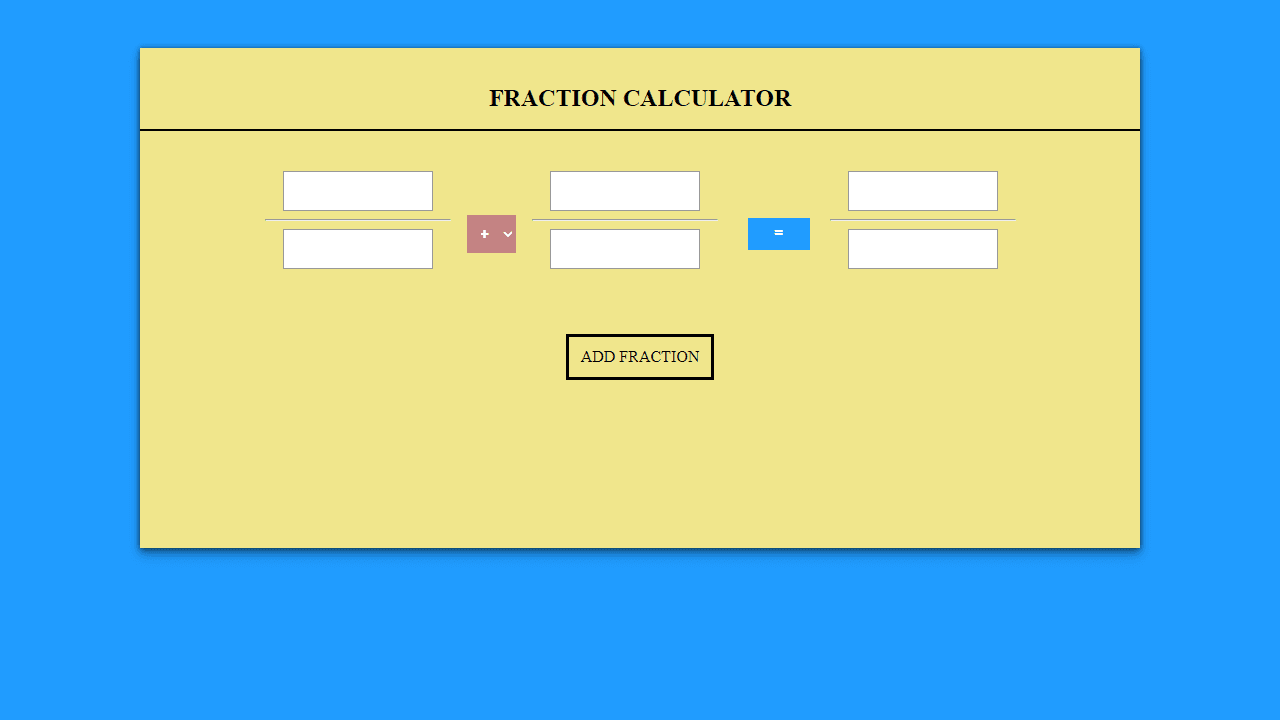 Fraction Calculator screenshot 1