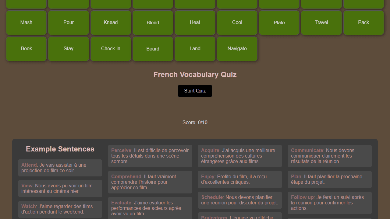 French Flashcards screenshot 1