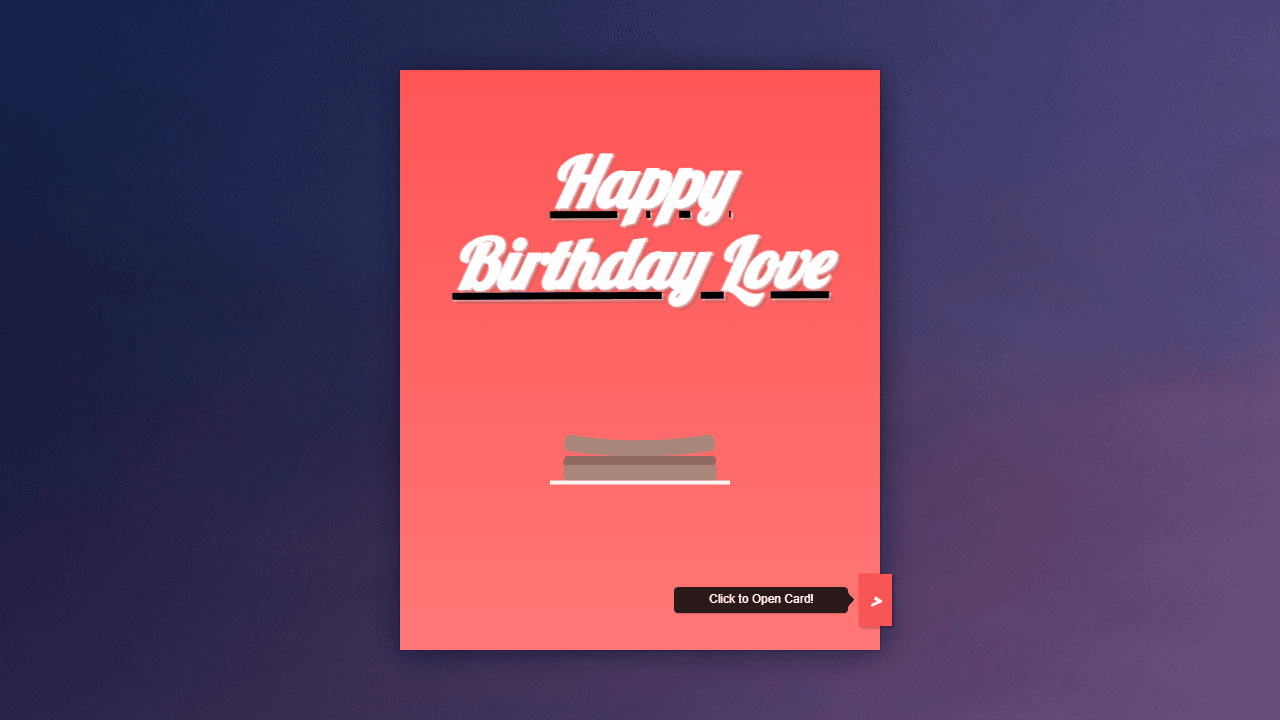Birthday Card screenshot 1