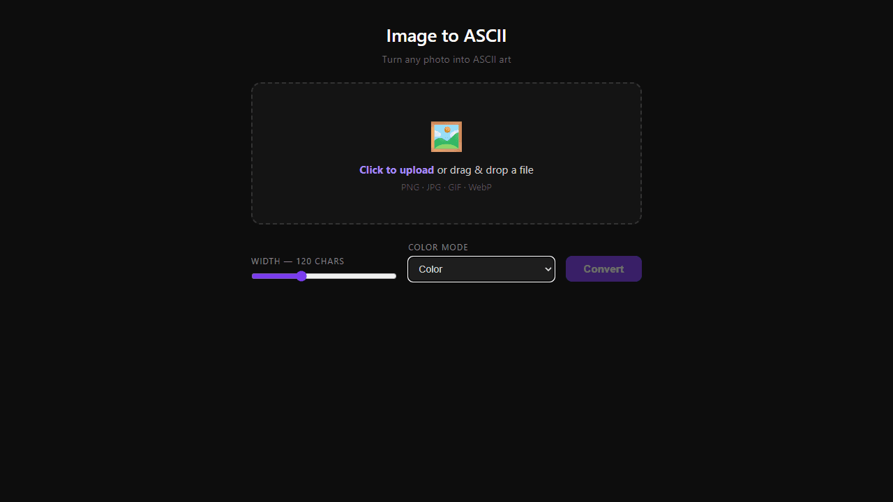 Image to ASCII screenshot 2
