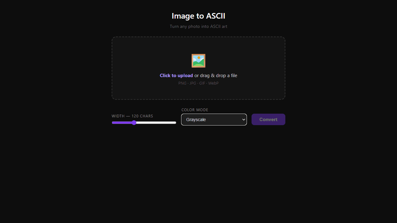 Image to ASCII screenshot 3
