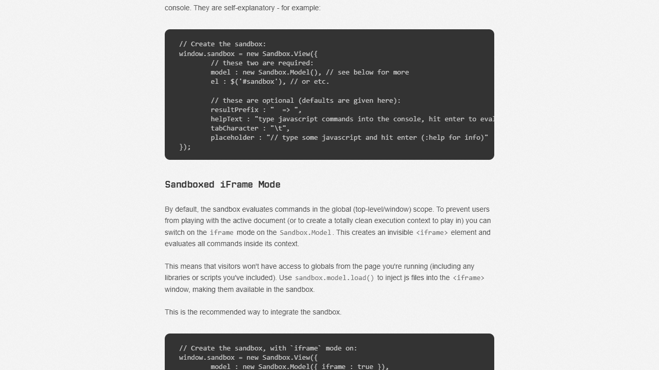 JS Sandbox Console screenshot 3