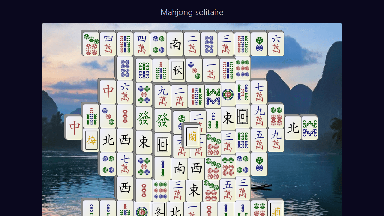 Mahjong Solitaire screenshot 1