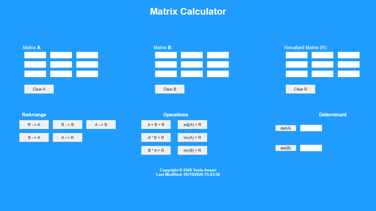 Matrix Calculator screenshot 1