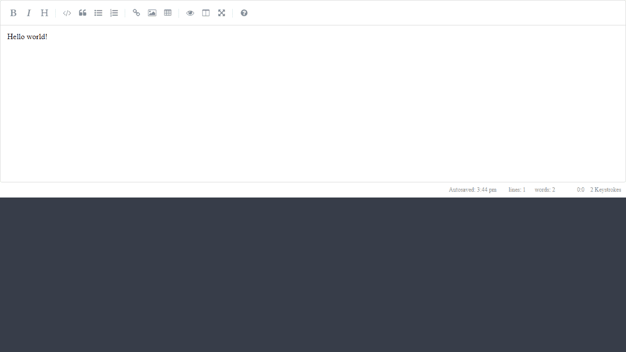 Online Markdown Editor screenshot 1