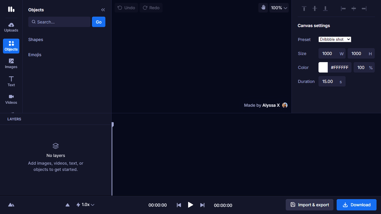 Motionity screenshot 1